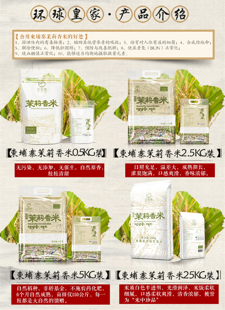 这是第8张柬埔寨【进口】‘沃香情’茉莉香米一件代发的货源图片